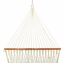 DURACORD® Single Original Rope Hammock - Oatmeal -Boutique Hammock Shop 12dcot single duracord rope hammock oatmeal ringknot xx