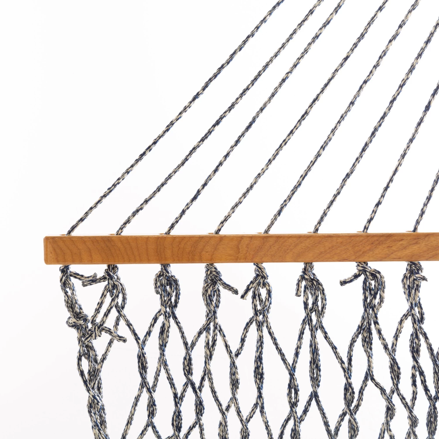 DURACORD® Single Original Rope Hammock - Navy Oatmeal Heirloom Tweed 6 DURACORD® Single Original Rope Hammock - Navy Oatmeal Heirloom Tweed - Image 4