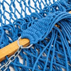 DURACORD® Large Original Rope Hammock - Coastal Blue 15 DURACORD® Large Original Rope Hammock - Coastal Blue -Boutique Hammock Shop 13dccb ringknot xx