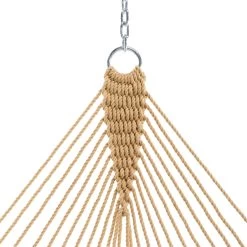DURACORD® Large Original Rope Hammock - Tan -Boutique Hammock Shop 13dctan oring xx