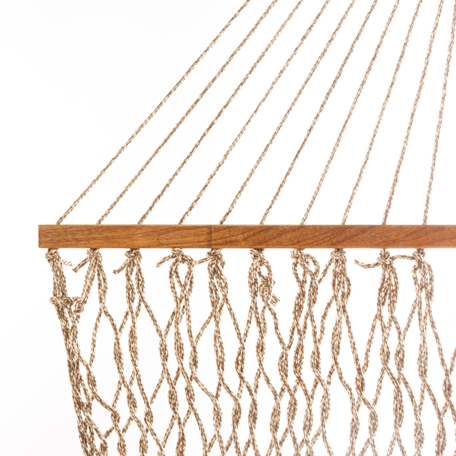 DURACORD® Deluxe Original Rope Hammock - Antique Brown Oatmeal Heirloom Tweed 4 DURACORD® Deluxe Original Rope Hammock - Antique Brown Oatmeal Heirloom Tweed - Image 2