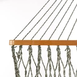 DURACORD® Single Original Rope Hammock - Green Oatmeal Heirloom Tweed -Boutique Hammock Shop 14dcotg 3 xx 2
