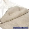 Long Sunbrella Tufted Hammock Pillow - Integrated Pewter -Boutique Hammock Shop 2021 04 27 8 xx