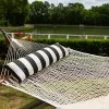 Long Sunbrella Hammock Pillow - Cabana Black -Boutique Hammock Shop b cb long main xx