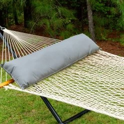 Long Sunbrella Hammock Pillow - Canvas Charcoal