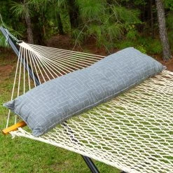 Long Sunbrella Hammock Pillow - Create Smoke