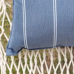 Long Sunbrella Hammock Pillow - Equal Ink -Boutique Hammock Shop b ei long closeup 2 xx