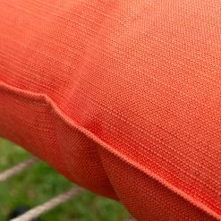 Long Sunbrella Hammock Pillow - Echo Sangria -Boutique Hammock Shop b es long detail2 lifestyle xx