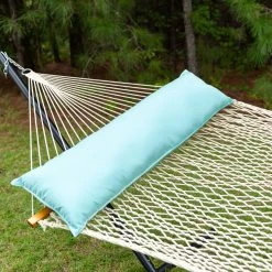 Long Plush Sunbrella® Hammock Pillow - Canvas Glacier