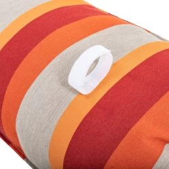 Long Plush Sunbrella® Hammock Pillow - Gateway Tamale -Boutique Hammock Shop b gtamale long closeup velcro xx