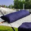 Long Plush Sunbrella® Hammock Pillow - Navy -Boutique Hammock Shop b nv long lifestyle xx