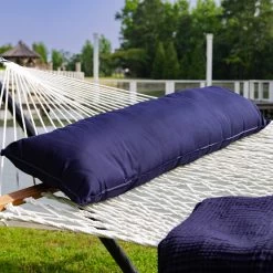 Long Plush Sunbrella® Hammock Pillow - Navy