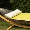 Long Plush Sunbrella® Hammock Pillow - Cream -Boutique Hammock Shop b ot long lifestyle xx
