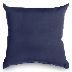 Navy Sunbrella Outdoor Throw Pillow
