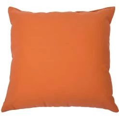 Canvas Melon Sunbrella Outdoor Throw Pillow (18x18)