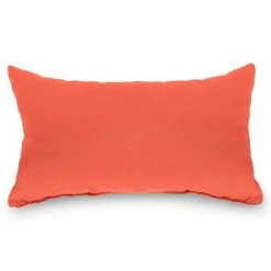 Canvas Melon Sunbrella Outdoor Throw Pillow
