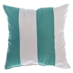 Resort Stripe Jade Sunbrella Outdoor Throw Pillow -Boutique Hammock Shop bsqrsjm dfo essentials xx