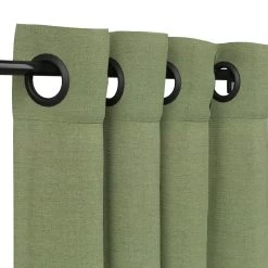 Sunbrella Canvas Fern Outdoor Curtain With Grommets