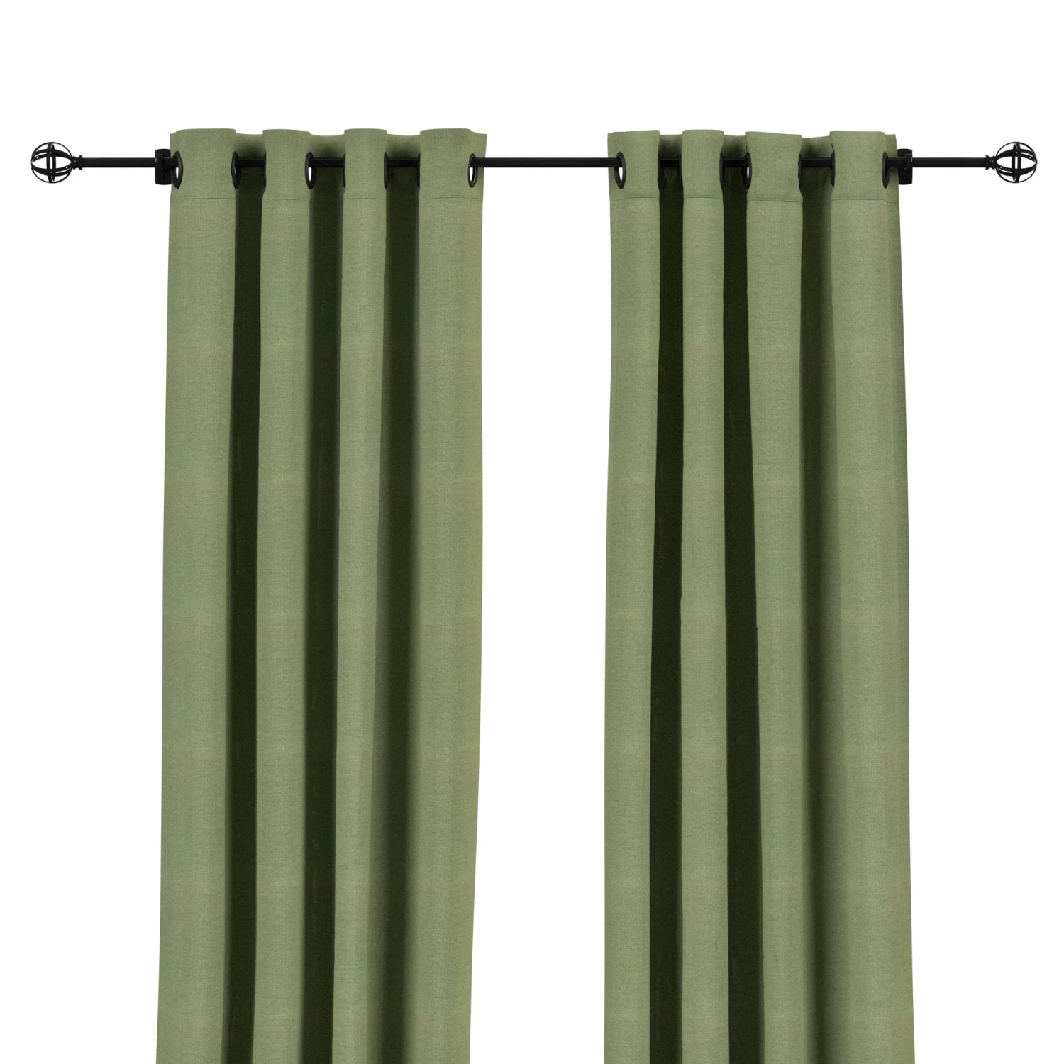 Sunbrella Canvas Fern Outdoor Curtain With Grommets 6 Sunbrella Canvas Fern Outdoor Curtain With Grommets - Image 4
