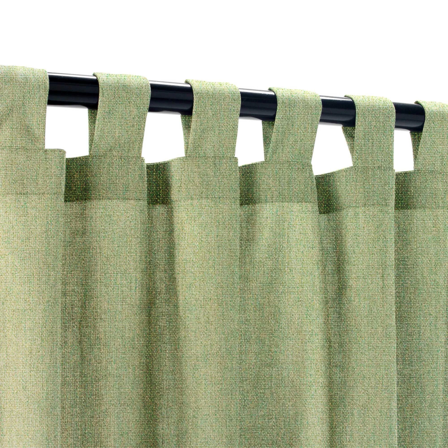 Sunbrella Canvas Fern Outdoor Curtain With Grommets 5 Sunbrella Canvas Fern Outdoor Curtain With Grommets - Image 3