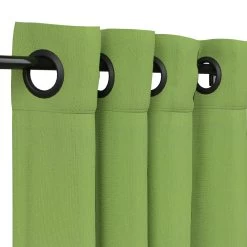 Sunbrella Canvas Ginkgo Outdoor Curtain With Grommets