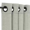 Sunbrella Canvas Granite Outdoor Curtain With Grommets