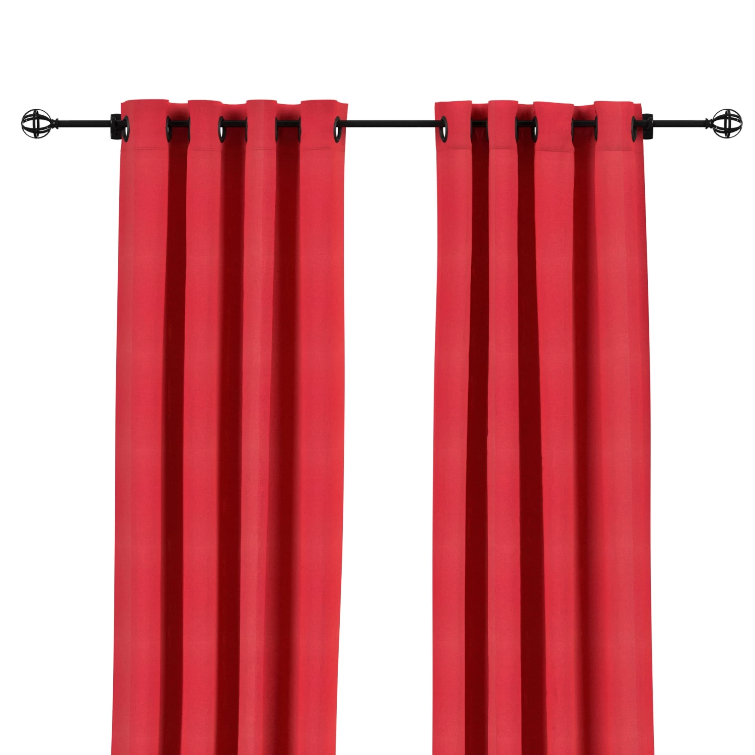 Sunbrella Canvas Logo Red Outdoor Curtain With Grommets 6 Sunbrella Canvas Logo Red Outdoor Curtain With Grommets - Image 4