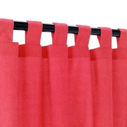 Sunbrella Canvas Logo Red Outdoor Curtain With Grommets 24 Sunbrella Canvas Logo Red Outdoor Curtain With Grommets -Boutique Hammock Shop canvas logo red tab xx