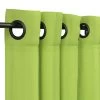 Sunbrella Canvas Macaw Green Outdoor Curtain With Grommets -Boutique Hammock Shop canvas macaw green angled xx