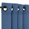 Sunbrella Canvas Regatta Outdoor Curtain With Grommets -Boutique Hammock Shop canvas regatta angled xx