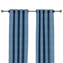 Sunbrella Canvas Sapphire Blue Outdoor Curtain With Grommets 25 Sunbrella Canvas Sapphire Blue Outdoor Curtain With Grommets -Boutique Hammock Shop canvas sapphire blue front xx