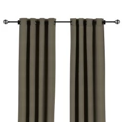 Sunbrella Canvas Taupe Outdoor Curtain With Grommets 19 Sunbrella Canvas Taupe Outdoor Curtain With Grommets -Boutique Hammock Shop canvas taupe front xx