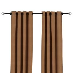 Sunbrella Canvas Teak Outdoor Curtain With Grommets 25 Sunbrella Canvas Teak Outdoor Curtain With Grommets -Boutique Hammock Shop canvas teak front xx