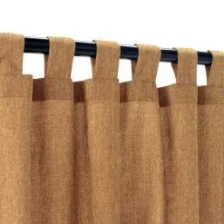 Sunbrella Canvas Teak Outdoor Curtain With Grommets 24 Sunbrella Canvas Teak Outdoor Curtain With Grommets -Boutique Hammock Shop canvas teak tab xx