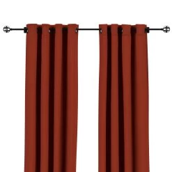 Sunbrella Canvas Terracotta Outdoor Curtain With Grommets 25 Sunbrella Canvas Terracotta Outdoor Curtain With Grommets -Boutique Hammock Shop canvas terracotta front xx