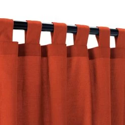 Sunbrella Canvas Terracotta Outdoor Curtain With Grommets 24 Sunbrella Canvas Terracotta Outdoor Curtain With Grommets -Boutique Hammock Shop canvas terracotta tab xx