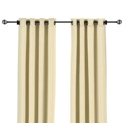 Sunbrella Canvas Vellum Outdoor Curtain With Nickel Grommets 24 Sunbrella Canvas Vellum Outdoor Curtain With Nickel Grommets -Boutique Hammock Shop canvas vellum front xx