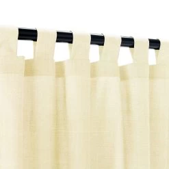 Sunbrella Canvas Vellum Outdoor Curtain With Nickel Grommets 26 Sunbrella Canvas Vellum Outdoor Curtain With Nickel Grommets -Boutique Hammock Shop canvas vellum tab xx