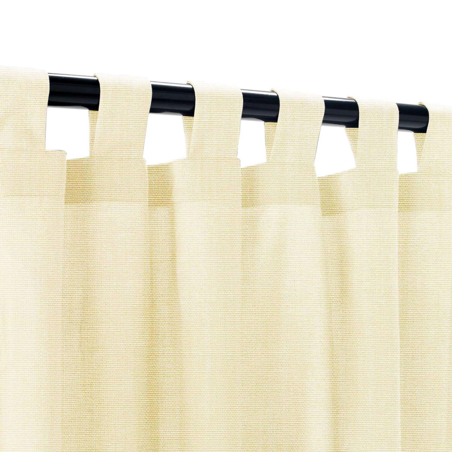 Sunbrella Canvas Vellum Outdoor Curtain With Nickel Grommets 7 Sunbrella Canvas Vellum Outdoor Curtain With Nickel Grommets - Image 5