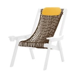 DURAWOOD® White Coastal DURACORD® Rope Chair -Boutique Hammock Shop ccsbrwh s 2 xx