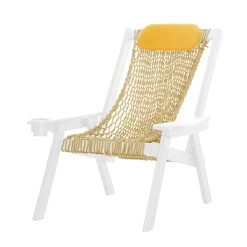 DURAWOOD® White Coastal DURACORD® Rope Chair -Boutique Hammock Shop ccstanwh s 2 xx
