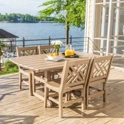 DURAWOOD® Dining Table - 46 In. X 72 In. -Boutique Hammock Shop chippendale lifestyle xx