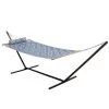 Single 36'' Quilted Fabric Hammock With Patented KD Space Saving Hammock Stand And Pillow Combo - Navy 2 Single 36'' Quilted Fabric Hammock With Patented KD Space Saving Hammock Stand And Pillow Combo - Navy -Boutique Hammock Shop comboqp36nvstudio22 xx 1