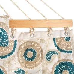 Large 45'' Quilted Fabric Hammock With Patented KD Space Saving Hammock Stand And Pillow Combo - Medallion 14 Large 45'' Quilted Fabric Hammock With Patented KD Space Saving Hammock Stand And Pillow Combo - Medallion -Boutique Hammock Shop comboqp45medstudio3 xx