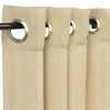 Sunbrella Canvas Antique Beige Outdoor Curtain With Grommets -Boutique Hammock Shop curabgrs n angled xx