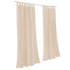 Sunbrella Canvas Antique Beige Outdoor Curtain With Grommets 24 Sunbrella Canvas Antique Beige Outdoor Curtain With Grommets -Boutique Hammock Shop curabs xx