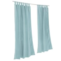 Sunbrella Canvas Glacier Outdoor Curtain With Grommets -Boutique Hammock Shop curgls pi xx