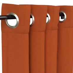 Sunbrella Canvas Rust Outdoor Curtain