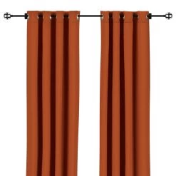 Sunbrella Canvas Rust Outdoor Curtain 24 Sunbrella Canvas Rust Outdoor Curtain -Boutique Hammock Shop currsgrs n wide xx