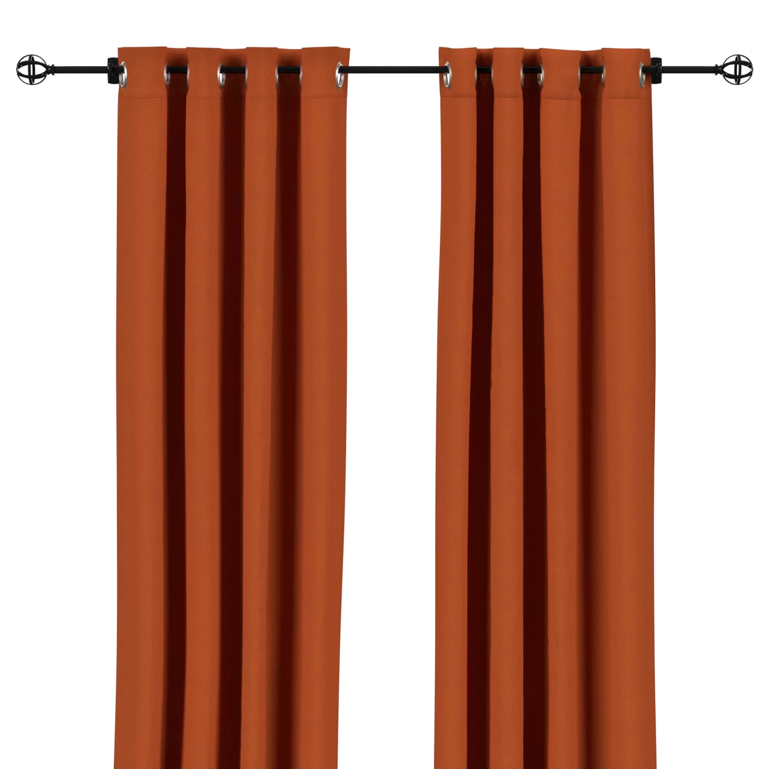 Sunbrella Canvas Rust Outdoor Curtain 5 Sunbrella Canvas Rust Outdoor Curtain - Image 3